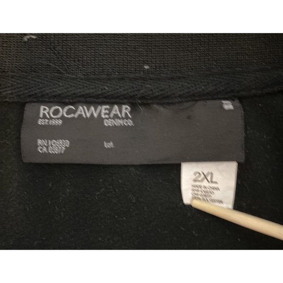 ROCAWEAR Men's Full Zip Track Jacket Sz 2XL Black Jay Z - Picture 5 of 7